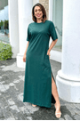 Vestido t-shirt fenda farm